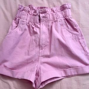 pink shorts from h&m
